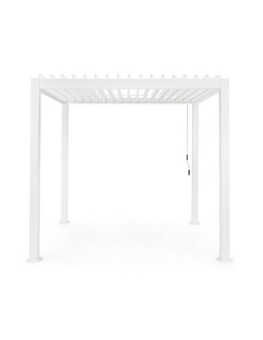 Pérgola bioclimática SALITRE 3x3 m. Blanco. Terraza®