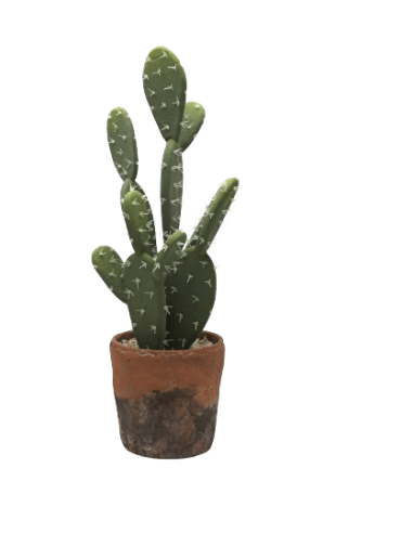 Cactus artificial realista en maceta de terracota 46 cm Essentials®