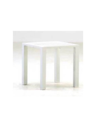 Mesa auxiliar de jardín COIMBRA 40x40 cm color blanco Essentials®