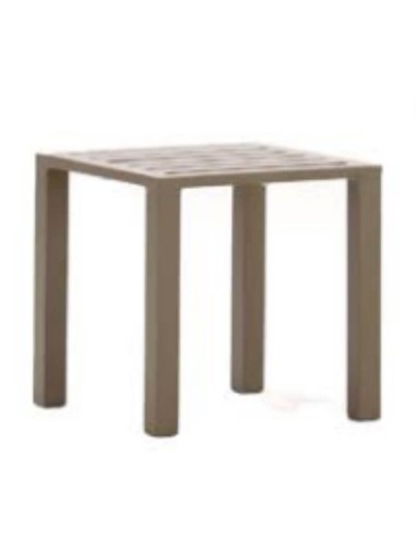 Mesa auxiliar de jardín COIMBRA 40x40 cm color taupe Essentials®