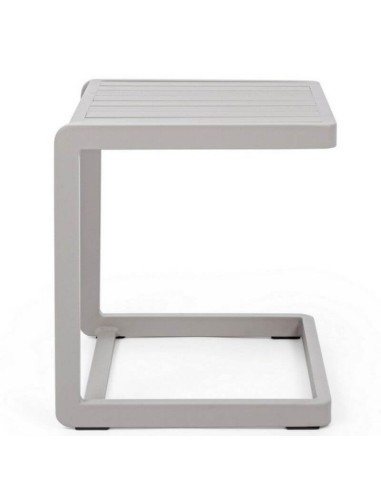 Mesa auxiliar de jardín MÓNACO 40x40 cm color gris niebla Terraza®