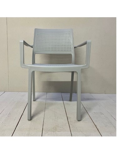 Silla apilable EMILIA color gris claro SCAB Design®